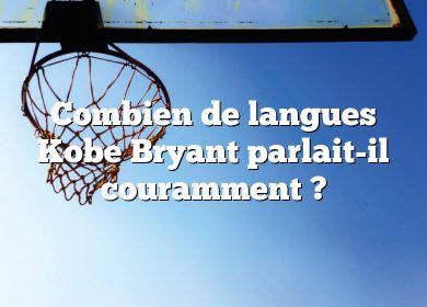 Combien de langues Kobe Bryant parlait-il couramment ?